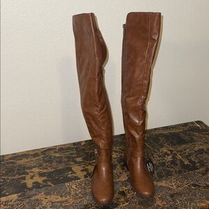 Style & Co. Tan Over-the-Knee Boots